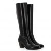 Femme Janie Philip Bottes Talon Hauteur Moyenne | Daytona Cuir Noir