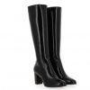 Femme Janie Philip Bottes Talon Hauteur Moyenne | Gilles Cuir Noir