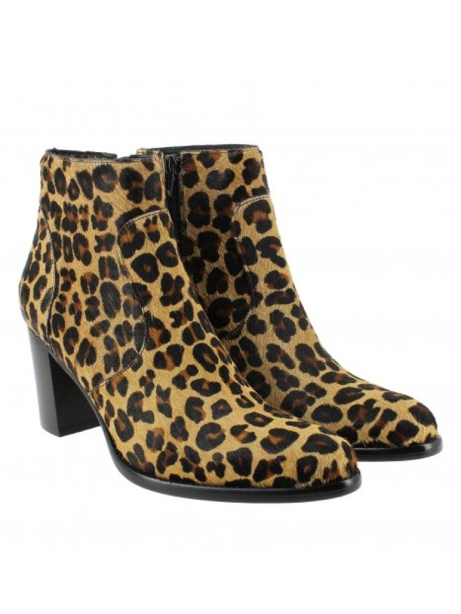 Femme Janie Philip Talons Hauteur Moyenne | Paca Cuir Facon Leopard