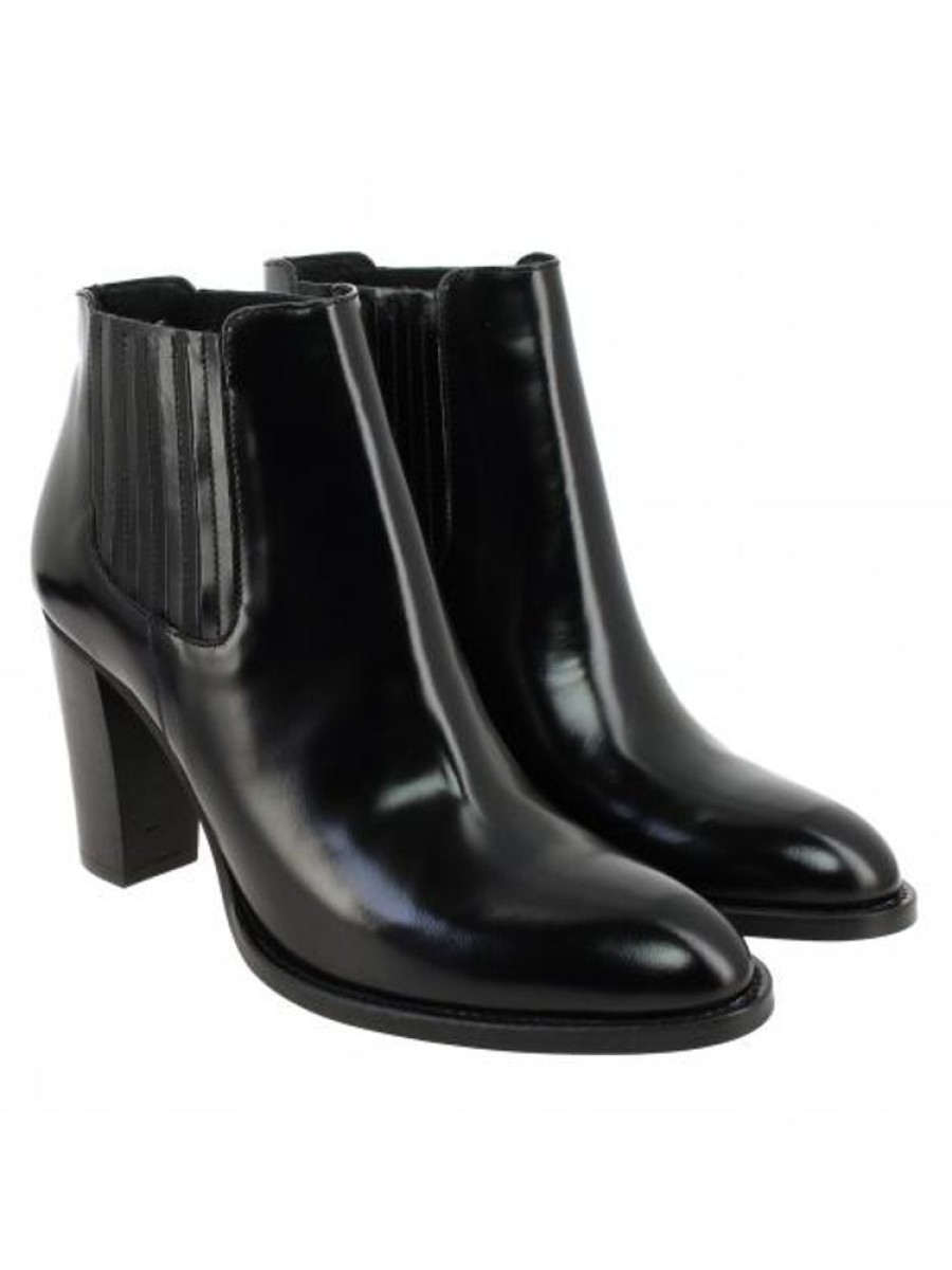 Femme Janie Philip Talons Hauts | Yves Cuir Glace Noir