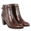 Femme Janie Philip Talons Hauteur Moyenne | Pekin Cuir Marron