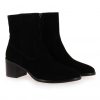 Femme Janie Philip Talons Plats Et Petits | Denis Cuir Velours Noir