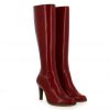 Femme Janie Philip Bottes Talon Haut | Maxime Cuir Rouge