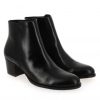 Femme Janie Philip Talons Plats Et Petits | Cachou Cuir Noir