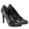 Femme Janie Philip | Pizzaro Cuir Noir