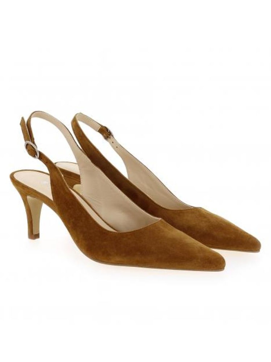 Femme Janie Philip | Emilien Cuir Velours Cognac