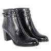 Femme Janie Philip Talons Hauteur Moyenne | Pekin Cuir Noir