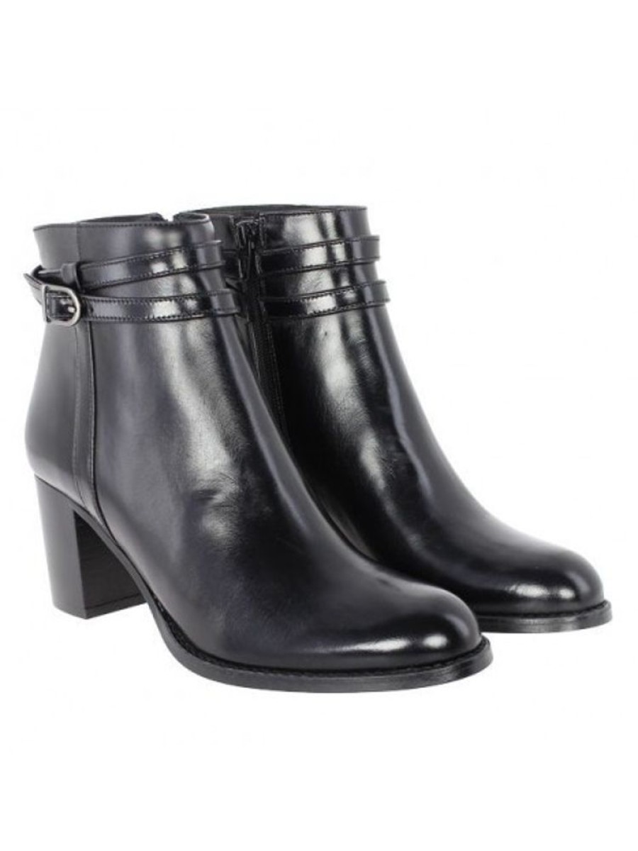 Femme Janie Philip Talons Hauteur Moyenne | Pekin Cuir Noir