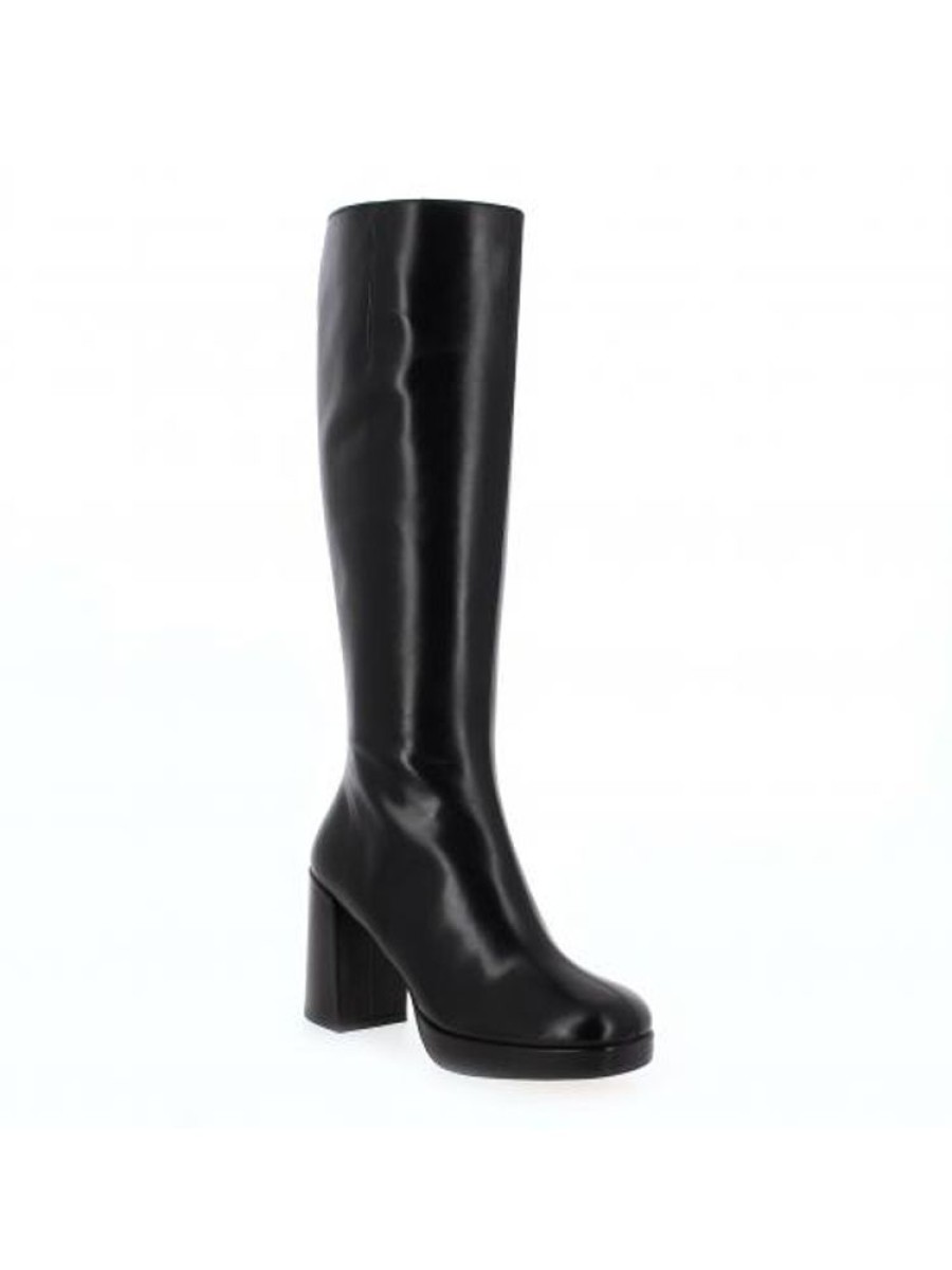 Femme Janie Philip Bottes Talon Haut | Joelle Cuir Noir