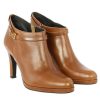 Femme Janie Philip A Patins | Philippa Cuir Cognac