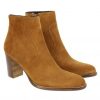 Femme Janie Philip Talons Hauteur Moyenne | Paca Cuir Velours Camel