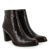 Femme Janie Philip Talons Hauteur Moyenne | Paca Cuir Croco Marron