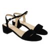 Femme Janie Philip Sandales A Talon | Cadix Cuir Velours Noir