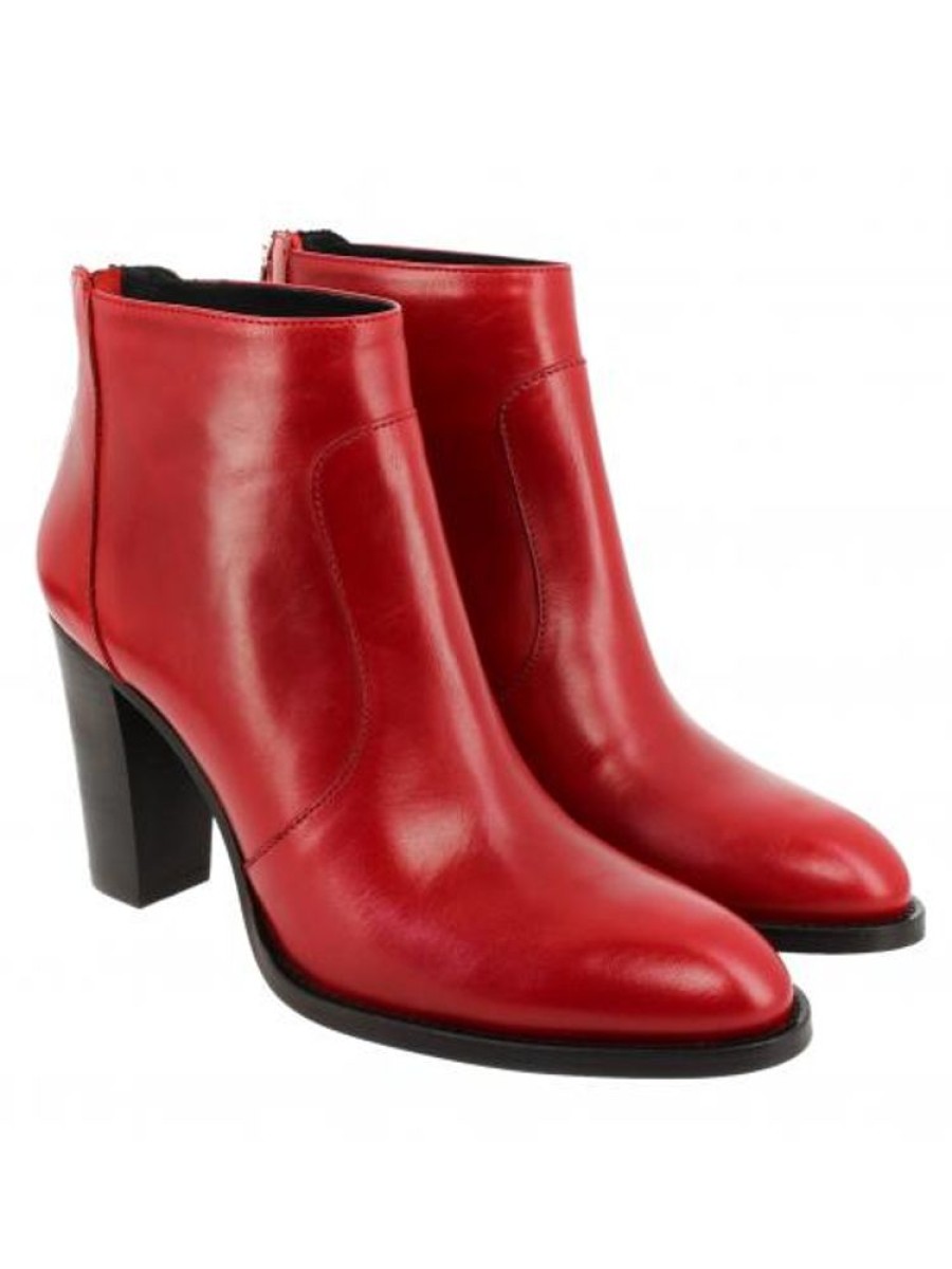 Femme Janie Philip Talons Hauts | Yvons Cuir Rouge