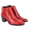 Femme Janie Philip Talons Plats Et Petits | Alice Cuir Rouge