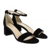 Femme Janie Philip Sandales A Talon | Cassidy Cuir Velours Noir