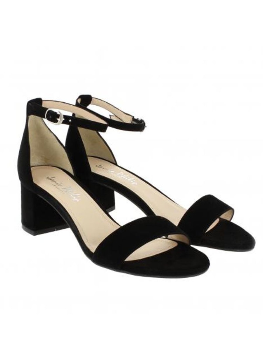 Femme Janie Philip Sandales A Talon | Cassidy Cuir Velours Noir