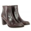 Femme Janie Philip Talons Hauteur Moyenne | Paca Cuir Marron