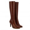 Femme Janie Philip Bottes Talon Haut | Maxime Cuir Cognac