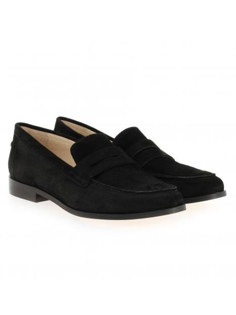 Femme Janie Philip | Dandy Cuir Velours Noir