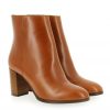 Femme Janie Philip Talons Hauteur Moyenne | Gigi Cuir Cognac