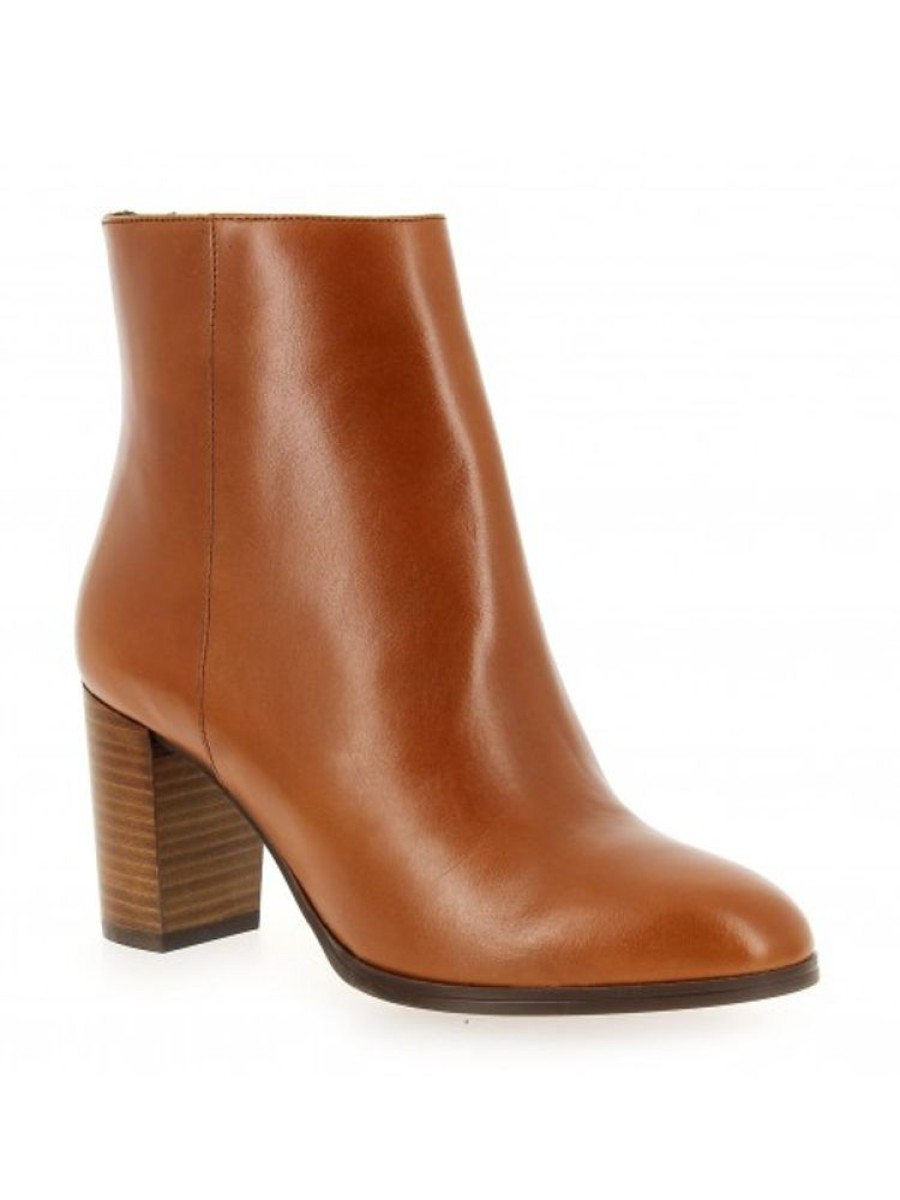 Femme Janie Philip Talons Hauteur Moyenne | Gigi Cuir Cognac