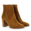 Femme Janie Philip Talons Hauteur Moyenne | Gigi Cuir Velours Camel