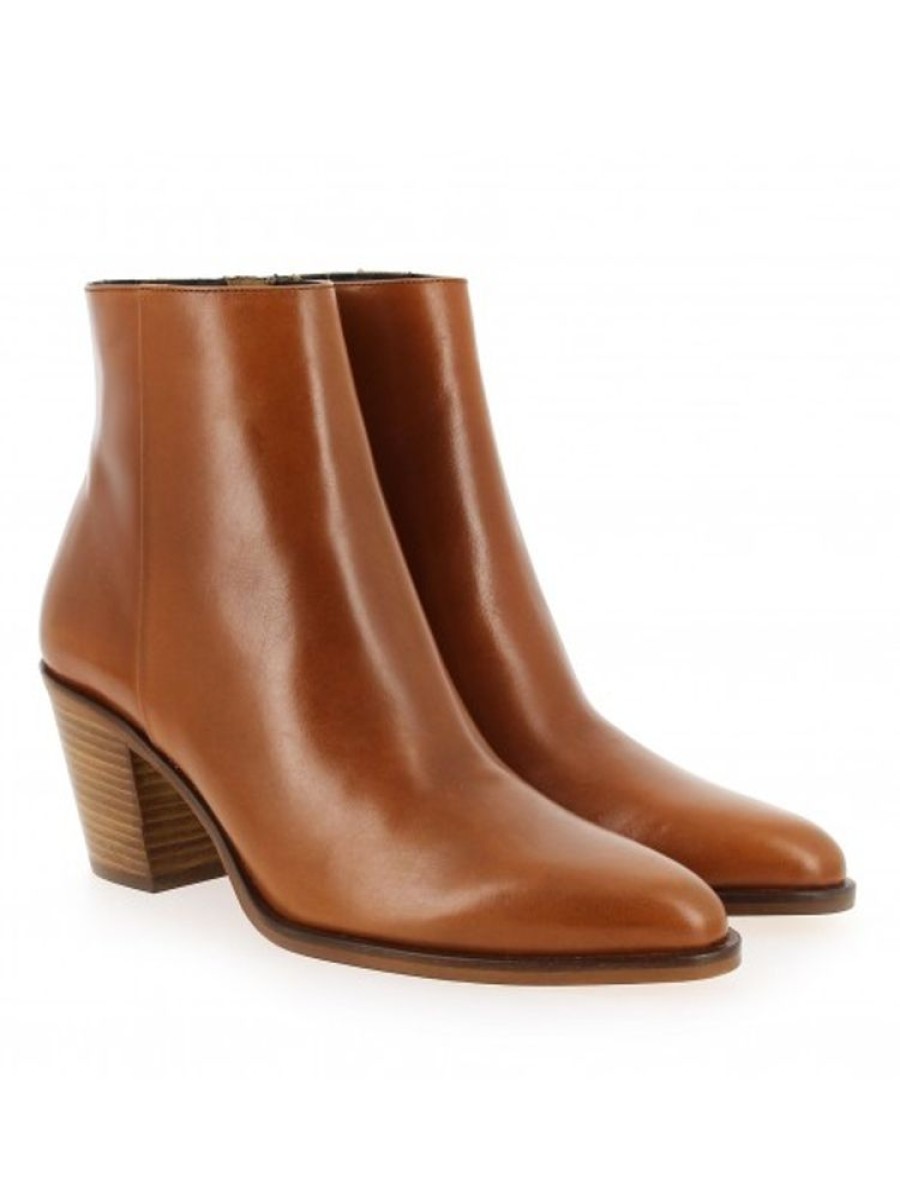 Femme Janie Philip Talons Hauteur Moyenne | Douglas Cuir Cognac