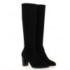 Femme Janie Philip Bottes Talon Hauteur Moyenne | Ginette Stretch Noir