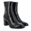 Femme Janie Philip Talons Hauteur Moyenne | Jean Cuir Noir