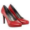 Femme Janie Philip | Pizzaro Cuir Rouge