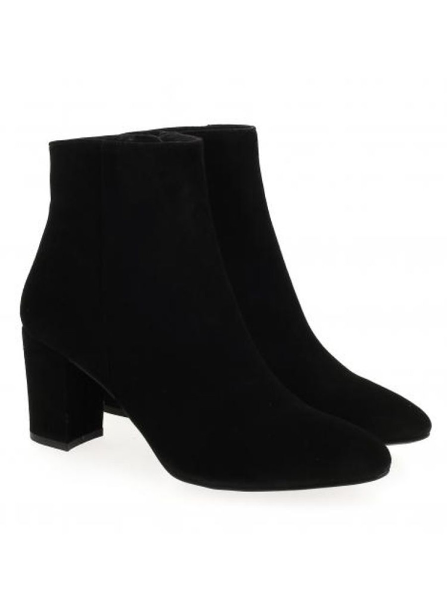 Femme Janie Philip Talons Hauteur Moyenne | Doris Cuir Velours Noir