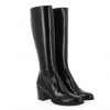 Femme Janie Philip Bottes Plats Et Petits Talons | Arlette Cuir Noir