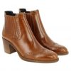 Femme Janie Philip Talons Plats Et Petits | Adele Cuir Cognac