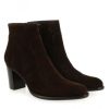 Femme Janie Philip Talons Hauteur Moyenne | Paca Cuir Velours Marron