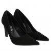 Femme Janie Philip | Tenessa Cuir Velours Noir