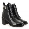 Femme Janie Philip Talons Hauteur Moyenne | Demeter Cuir Noir