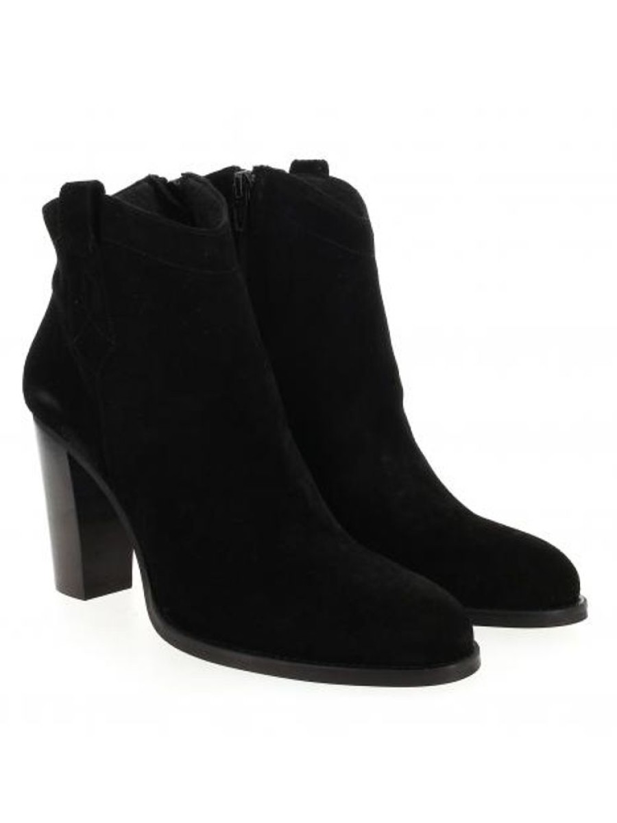 Femme Janie Philip Talons Hauts | Yoko Cuir Velours Noir