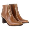 Femme Janie Philip Talons Hauteur Moyenne | Paca Cuir Cognac