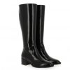 Femme Janie Philip Bottes Plats Et Petits Talons | Daphne Cuir Noir